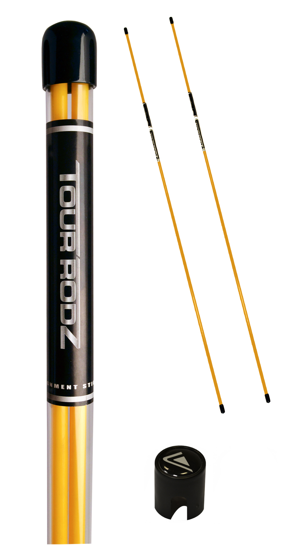 LONGRIDGE TOUR RODZ ALIGNMENT STICKS - 2PC YELLOW