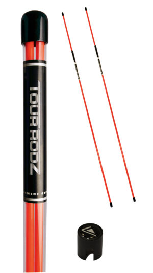 LONGRIDGE TOUR RODZ ALIGNMENT STICKS - 2PC ORANGE