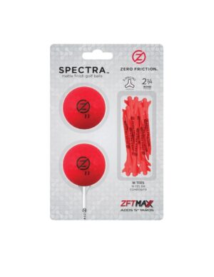 ZERO FRICTION SPECTRA TWO BALL-TEE PACK RED - ZFTBTFR