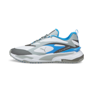 PUMA 376357-01 GS-FAST - ČEVLJI UNISEX - BELA/MODRA BARVA - EU 39