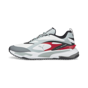 PUMA 376357-04 GS-FAST - ČEVLJI UNISEX - BELA/RDEČA BARVA - EU 40