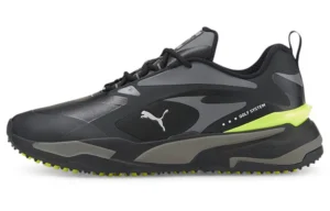 PUMA 376357-07 GS-FAST - ČEVLJI UNISEX - ČRNA/RUMENA BARVA - EU 42
