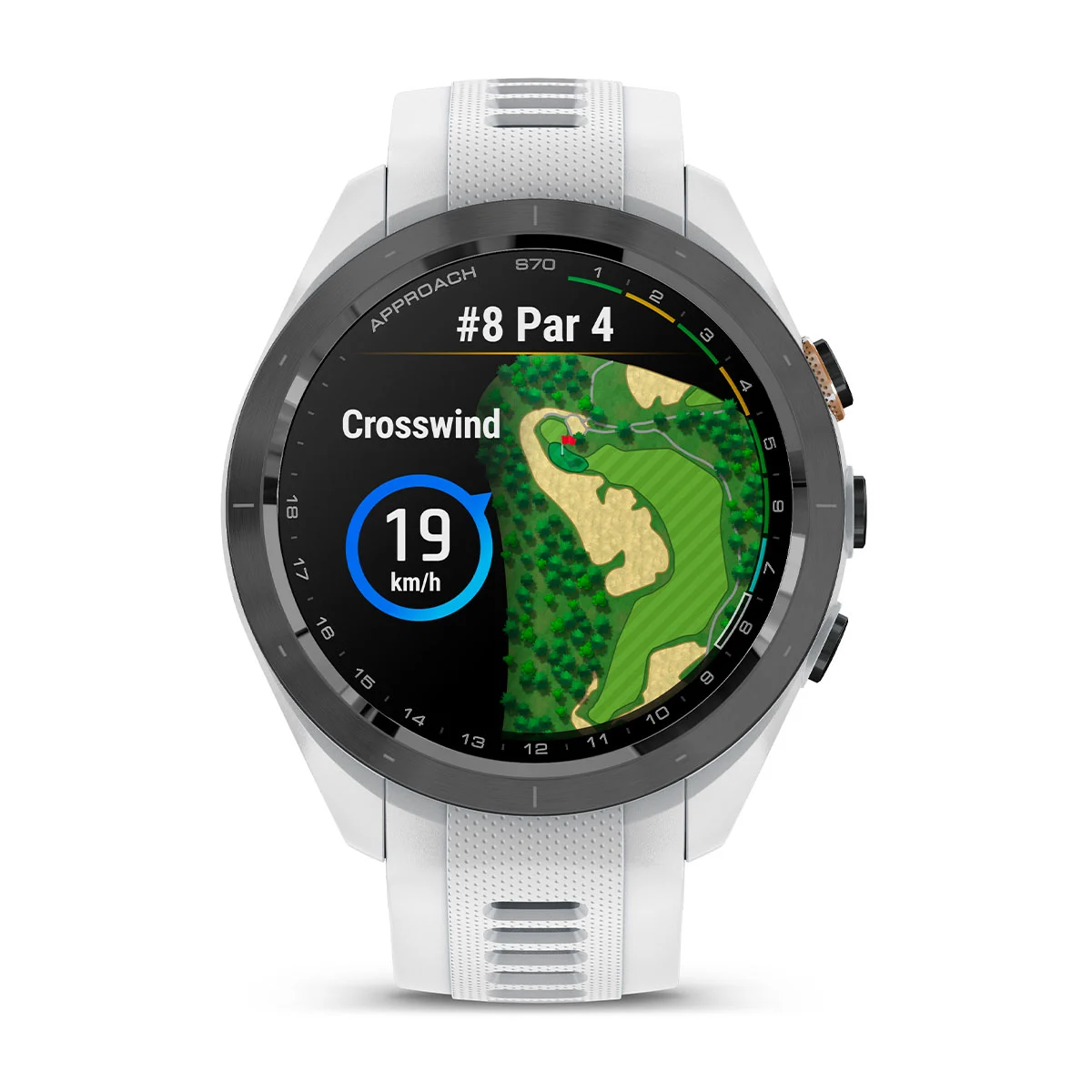 GARMIN 010-02746-10 APPROACH S70 - GOLF URA - BELA BARVA - 42MM - slika 7
