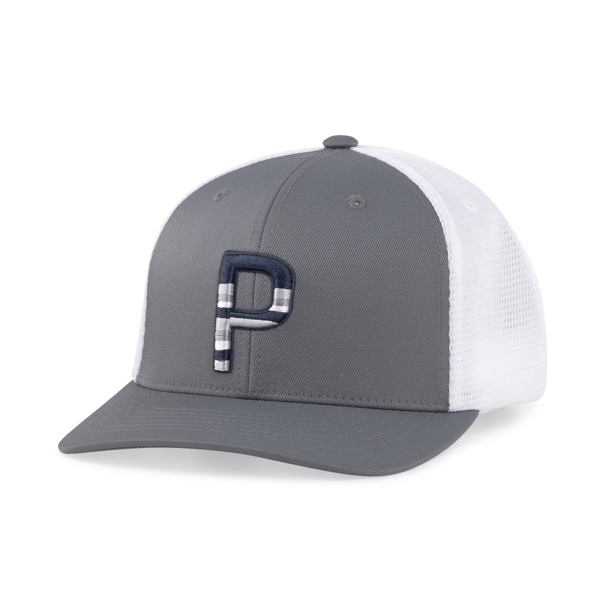 PUMA 023738-03 SUNDOWN TRUCKER P SNAPBACK CAP - KAPA MOŠKA - SIVA BARVA - INT OSFA