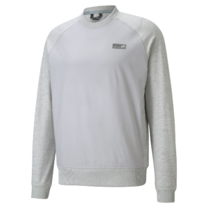 PUMA 530154-02 EGW CLOUDSPUN PM CREWNECK - PULOVER MOŠKI - SIVA BARVA - US M