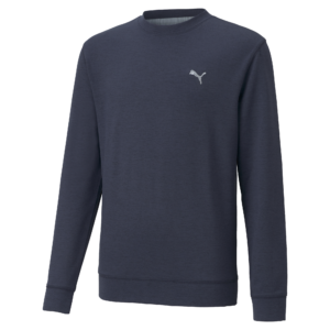 PUMA 530670-03 BOYS CLOUDSPUN CREWNECK - PULOVER MOŠKI - MODRA BARVA - D/I 116