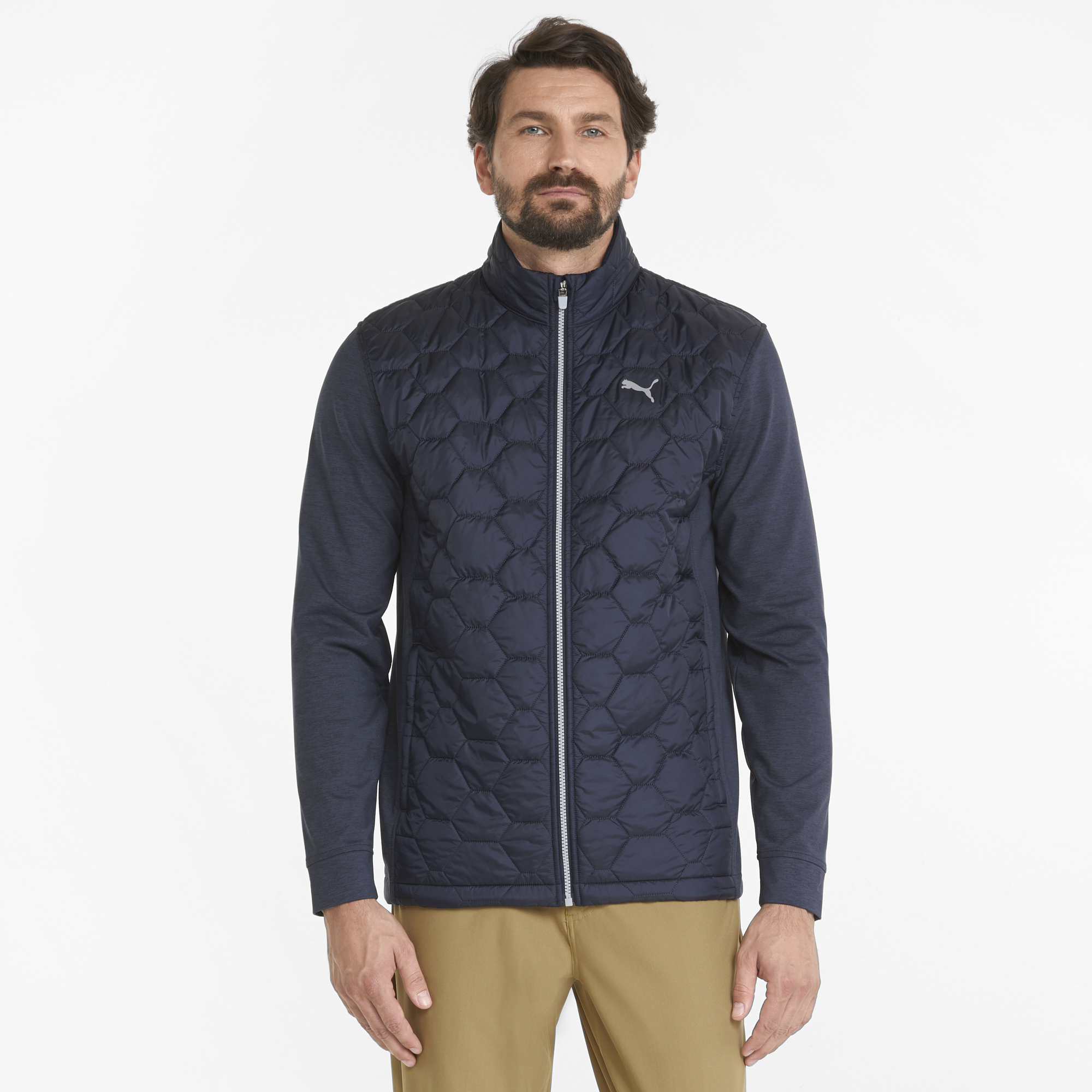 PUMA 531099-02 CLOUDSPUN WRMLBL JACKET - JAKNA PODLOŽENA MOŠKA - MODRA BARVA - US L - slika 3