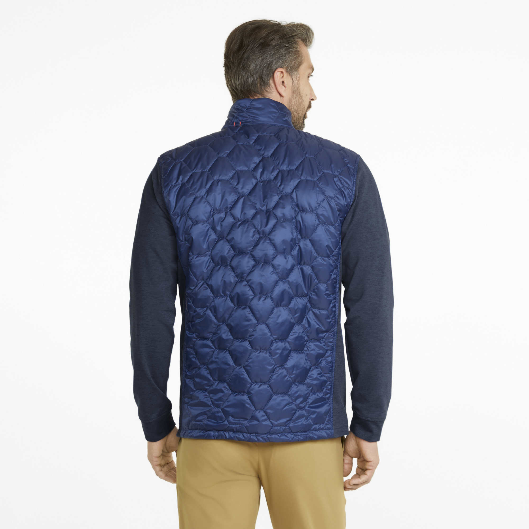 PUMA 531099-03 CLOUDSPUN WRMLBL JACKET - JAKNA PODLOŽENA MOŠKA - SVETLO MODRA BARVA - US L - slika 4