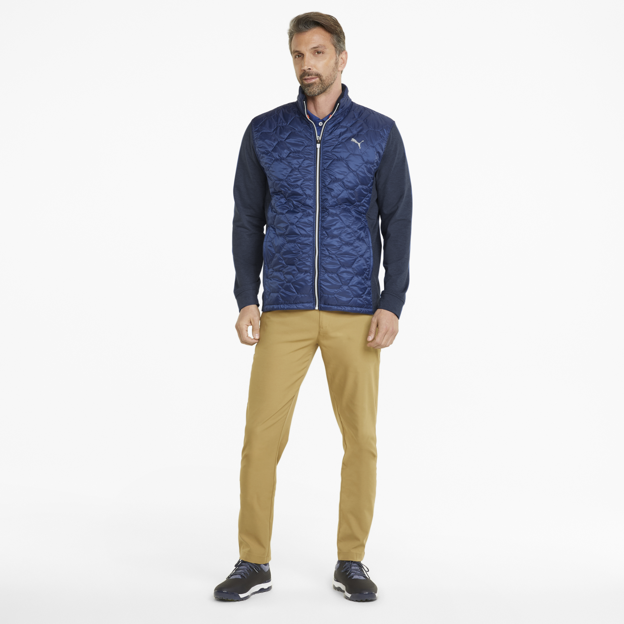 PUMA 531099-03 CLOUDSPUN WRMLBL JACKET - JAKNA PODLOŽENA MOŠKA - SVETLO MODRA BARVA - US L - slika 5