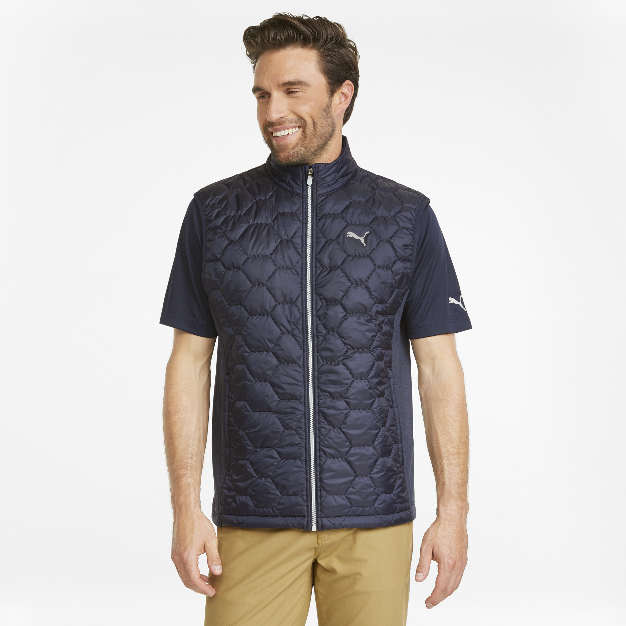 PUMA 531100-02 CLOUDSPUN WRMLBL VEST - JAKNA PODLOŽENA MOŠKA - MODRA BARVA - US L - slika 3