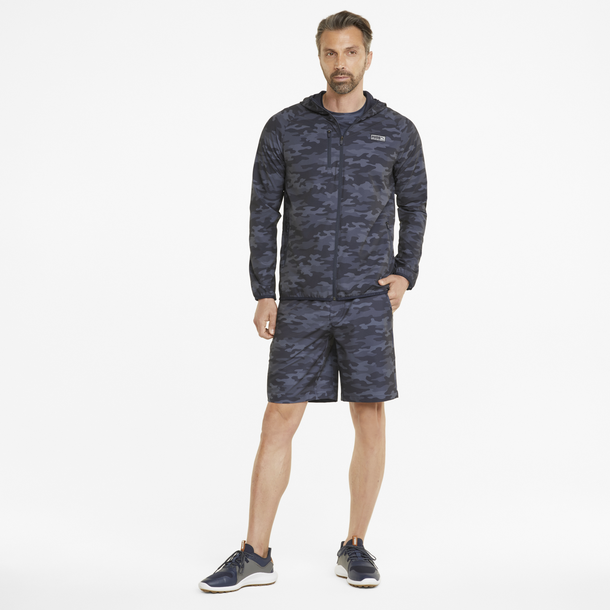 PUMA 531149-05 EGW HOODED JACKET - JAKNA MOŠKA - MODRA BARVA - US M - slika 5
