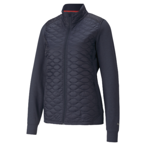 PUMA 531232-02 W CLOUDSPUN WRMLBL JACKET - JAKNA PODLOŽENA ŽENSKA - MODRA BARVA - US L