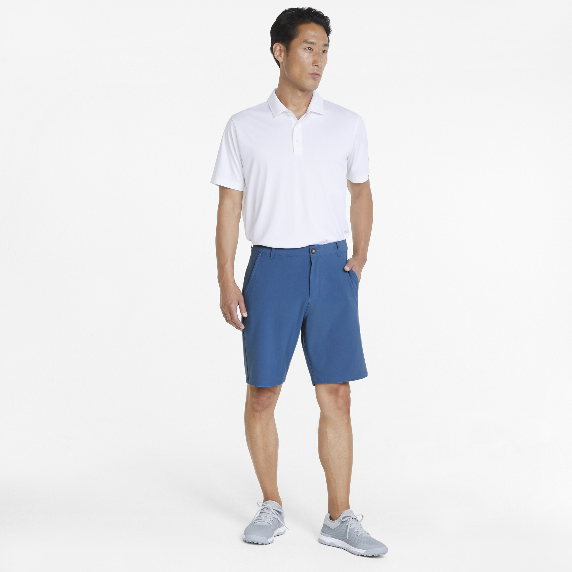 PUMA 532988-06 101 SOUTH SHORT - KRATKE HLAČE MOŠKE - SVETLO MODRA BARVA - US 30 - slika 5