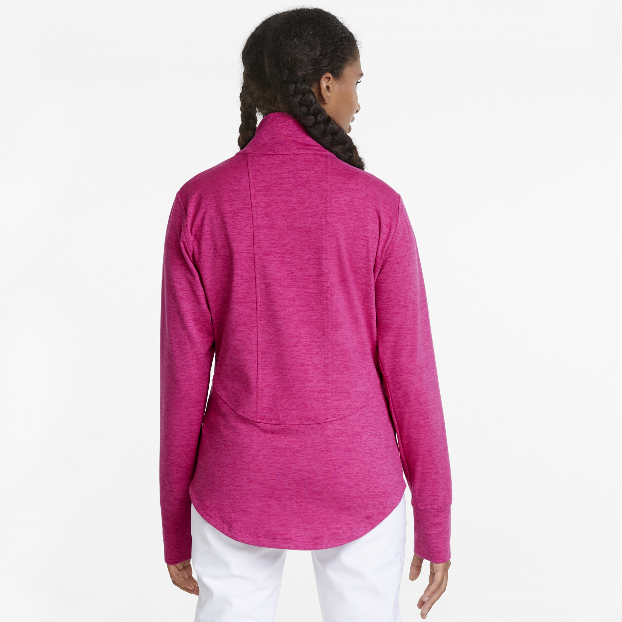 PUMA 533004-06 W CLOUDSPUN DAYBREAK JACKET - PULOVER ŽENSKI - ROZA BARVA - US L - slika 4
