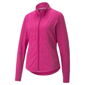 PUMA 533004-06 W CLOUDSPUN DAYBREAK JACKET - PULOVER ŽENSKI - ROZA BARVA - US XS