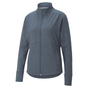 PUMA 533004-09 W CLOUDSPUN DAYBREAK JACKET - PULOVER ŽENSKI - SIVA BARVA - US L