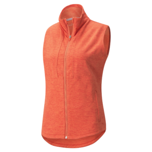 PUMA 533005-05 W CLOUDSPUN DAYBREAK VEST - PULOVER ŽENSKI - ORANŽNA BARVA - US L