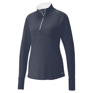 PUMA 533007-03 W GAMER 1/4 ZIP - PULOVER ŽENSKI - MODRA BARVA - US L