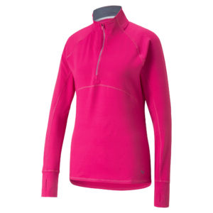 PUMA 533007-17 W GAMER 1/4 ZIP - PULOVER ŽENSKI - ROZA BARVA - US S