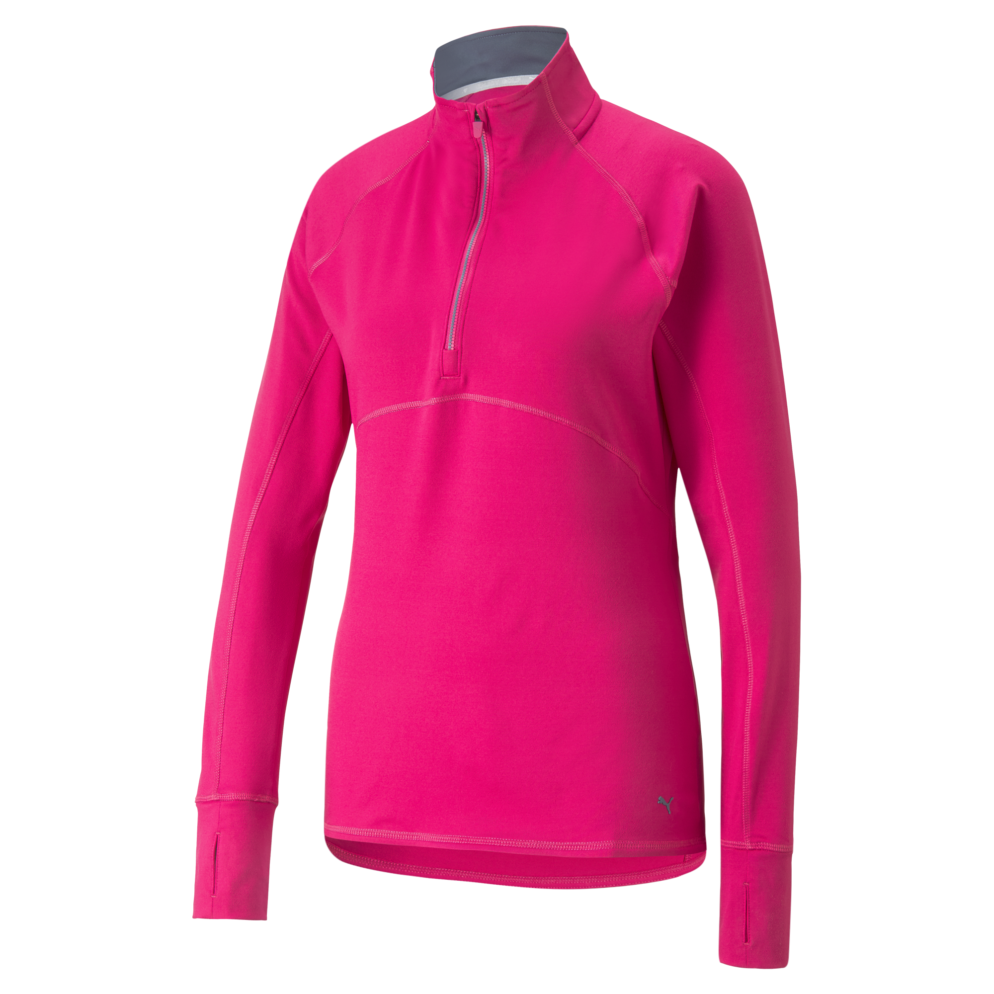 PUMA 533007-17 W GAMER 1/4 ZIP - PULOVER ŽENSKI - ROZA BARVA - US S