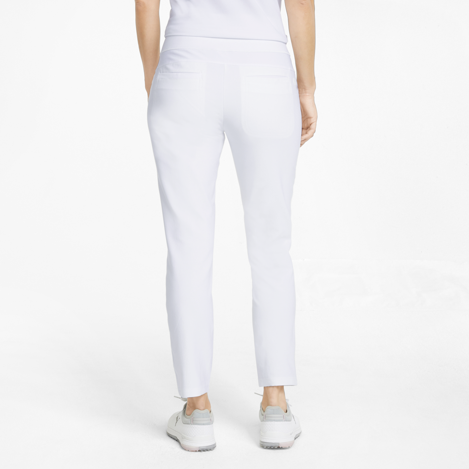 PUMA 533016-02 PWRSHAPE PANT - DOLGE HLAČE ŽENSKE - BELA BARVA - US M - slika 3