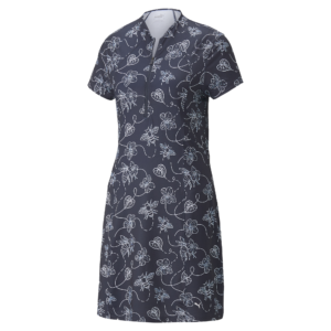 PUMA 533865-01 W CLOUDSPUN POLLINATORS DRESS - OBLEKA - MODRA BARVA - US M