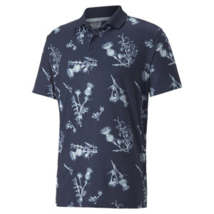 PUMA 535453-03 MATTR LOWLANDS POLO - POLO MAJICA MOŠKA - MODRA BARVA - US L