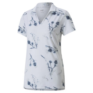 PUMA 535510-01 W MATTR LOWLANDS POLO - POLO MAJICA ŽENSKA - BELA BARVA - US L