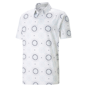 PUMA 537459-01 MATTR RISING POLO - POLO MAJICA MOŠKA - BELA BARVA - US L