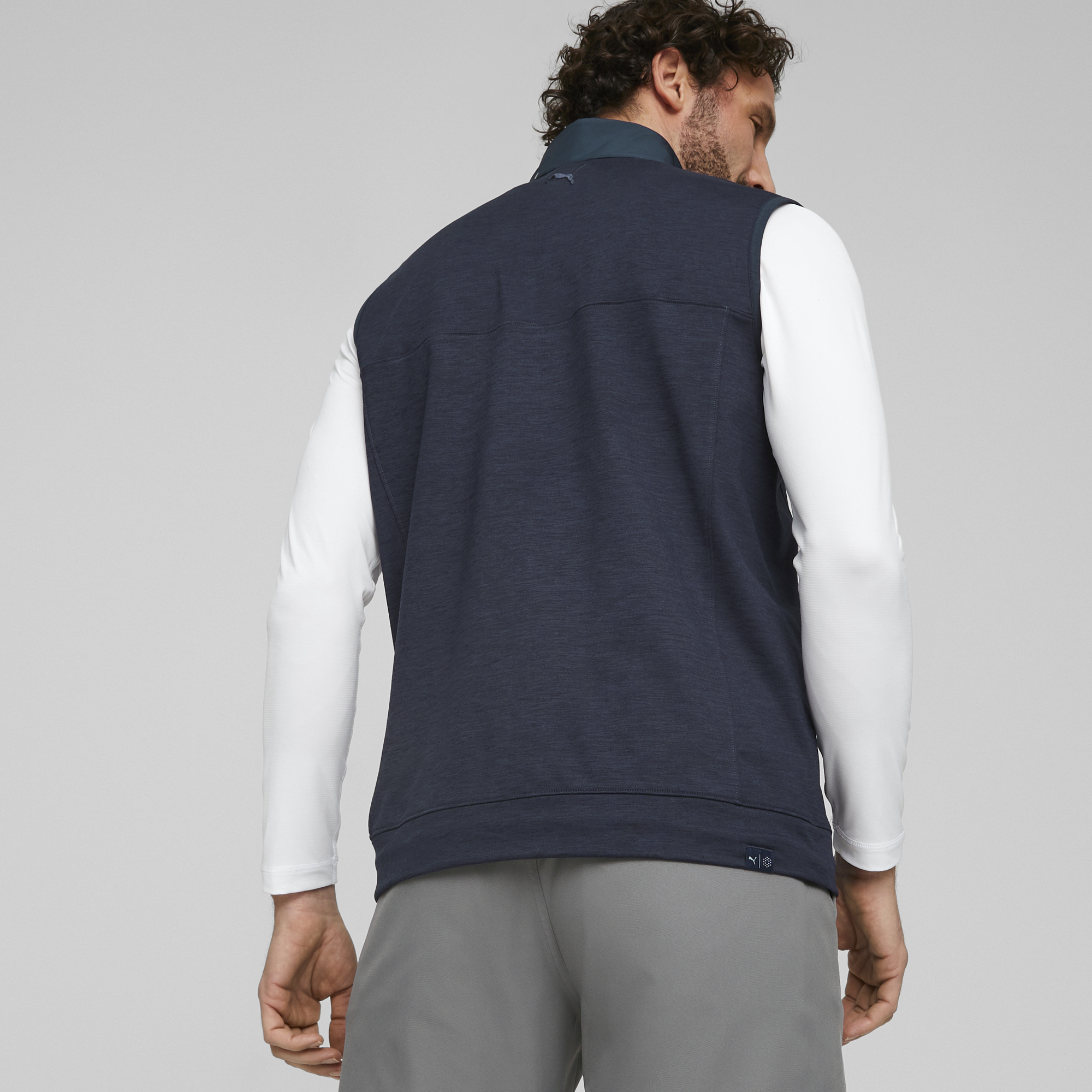 PUMA 537465-03 CLOUDSPUN COLORBLOCK VEST - PULOVER MOŠKI - MODRA BARVA - US L - slika 5