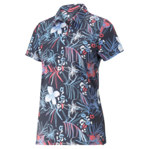 PUMA 537493-02 W MATTR ARTWORK POLO - POLO MAJICA ŽENSKA - MODRA BARVA - US XL