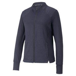 PUMA 537502-02 W CLOUDSPUN HEATHER FULL ZIP JACKET - PULOVER ŽENSKI - MODRA BARVA - US M