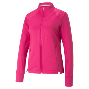 PUMA 537502-04 W CLOUDSPUN HEATHER FULL ZIP JACKET - PULOVER ŽENSKI - ROZA BARVA - US XS