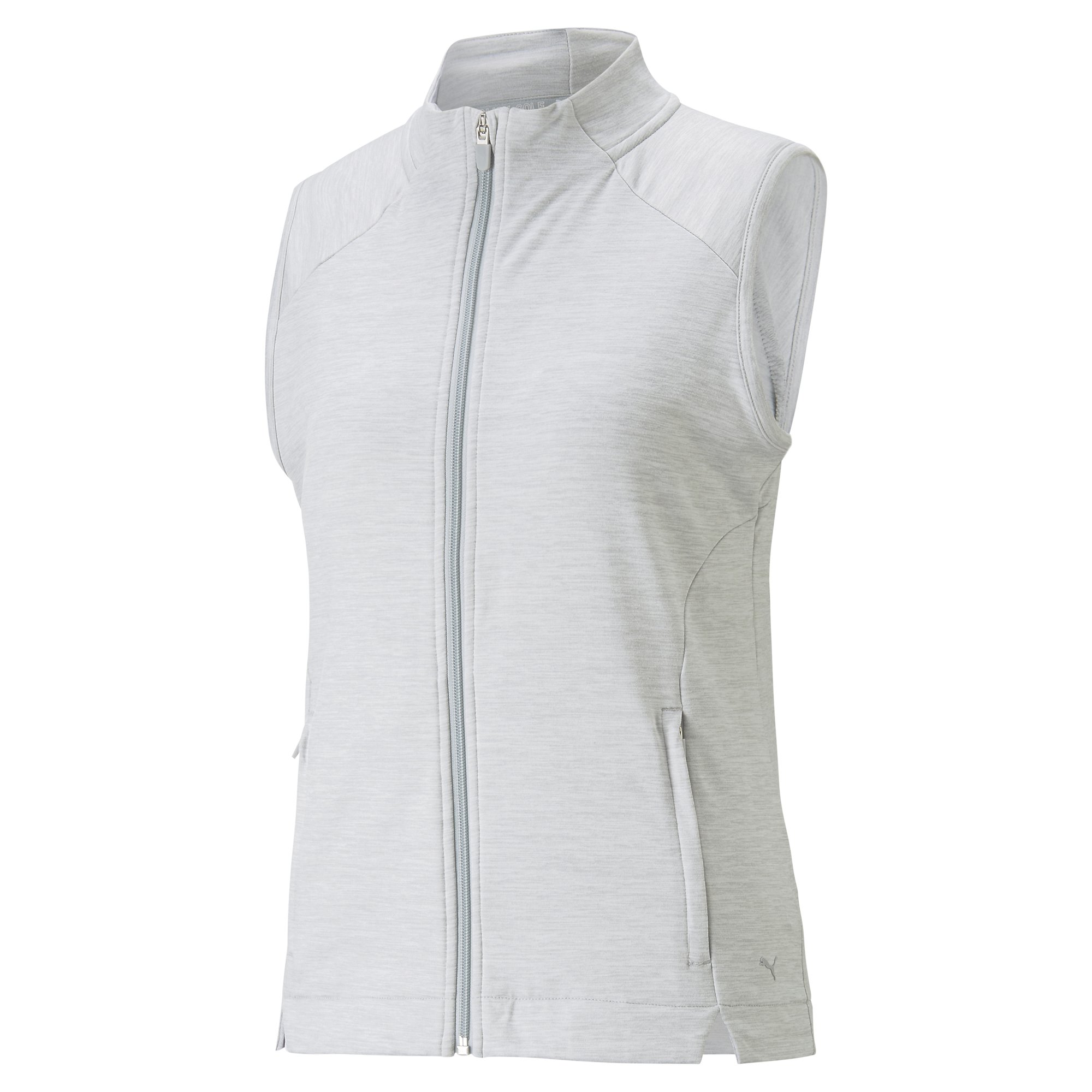 PUMA 537503-06 W CLOUDSPUN HEATHER FULL ZIP VEST - PULOVER ŽENSKI - SIVA BARVA - US M