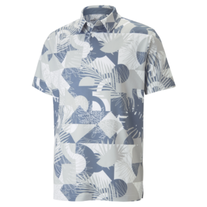 PUMA 538757-01 MATTR GEO POLO - POLO MAJICA MOŠKA - SIVA BARVA - US L