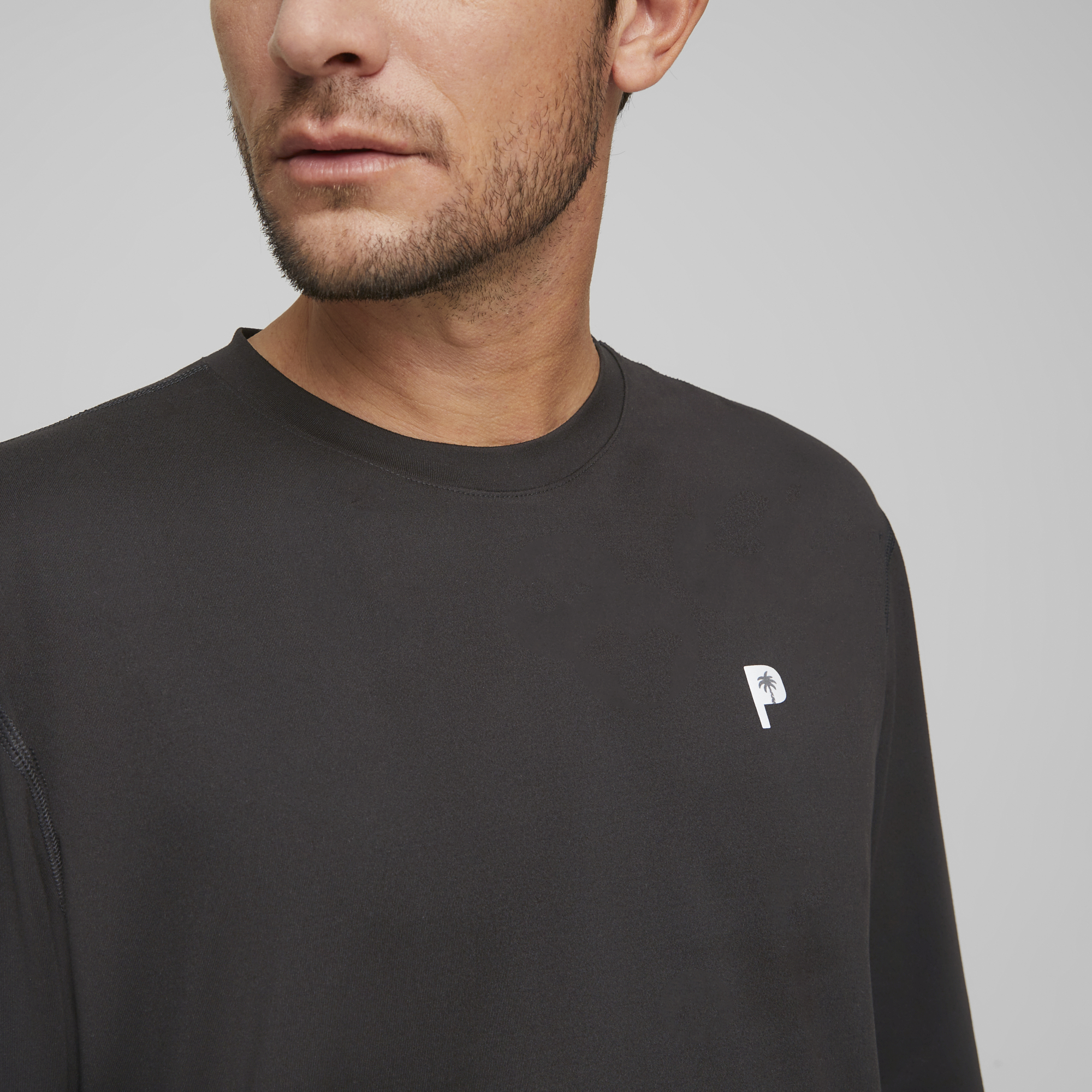 PUMA 539206-02 PUMA X PTC MIDWEIGHT CREWNECK - PULOVER MOŠKI - ČRNA BARVA - US L - slika 4