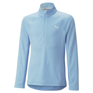 PUMA 578141-11 GIRLS 1/4 ZIP - PULOVER ŽENSKI - MODRA BARVA - D/I 116