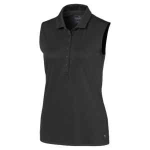 PUMA 595823-02 ROTATION SLEEVELESS POLO - POLO MAJICA ŽENSKA - ČRNA BARVA - US M