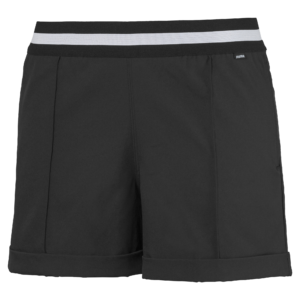 PUMA 595858-01 W ELASTIC SHORT - KRATKE HLAČE ŽENSKE - ČRNA BARVA - US M
