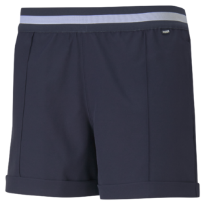 PUMA 595858-04 W ELASTIC SHORT - KRATKE HLAČE ŽENSKE - MODRA BARVA - US L