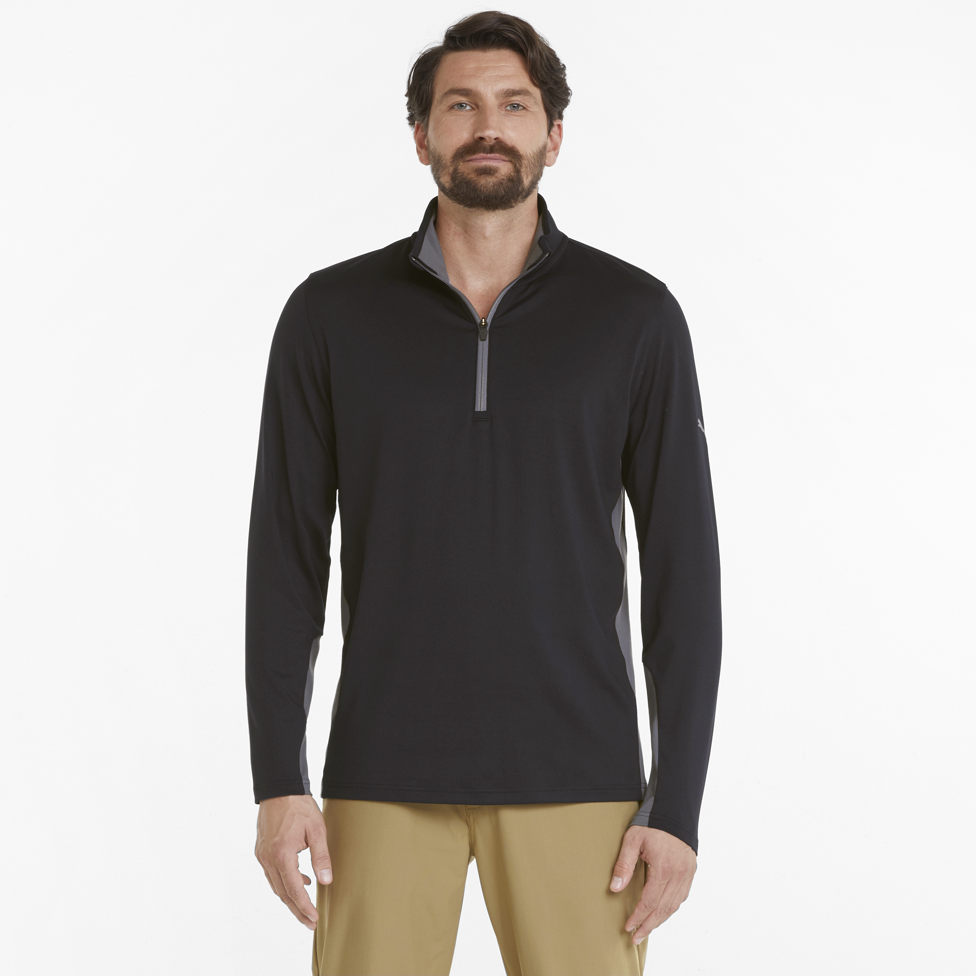 PUMA 599127-01 GAMER 1/4 ZIP - PULOVER MOŠKI - ČRNA BARVA - US XXL - slika 3
