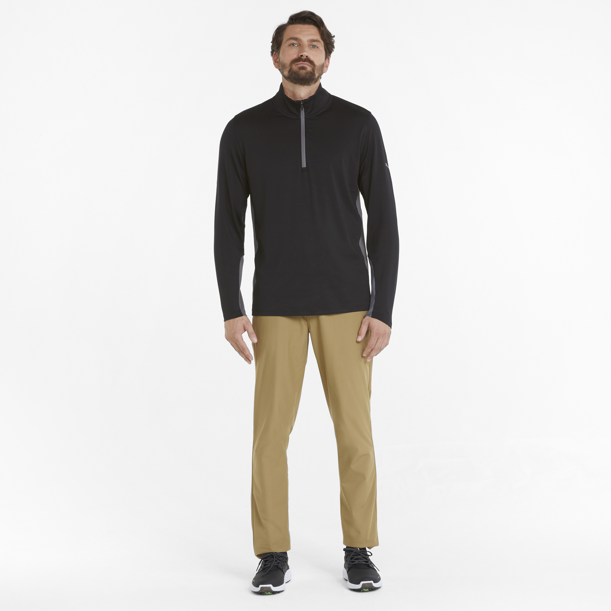 PUMA 599127-01 GAMER 1/4 ZIP - PULOVER MOŠKI - ČRNA BARVA - US XXL - slika 5