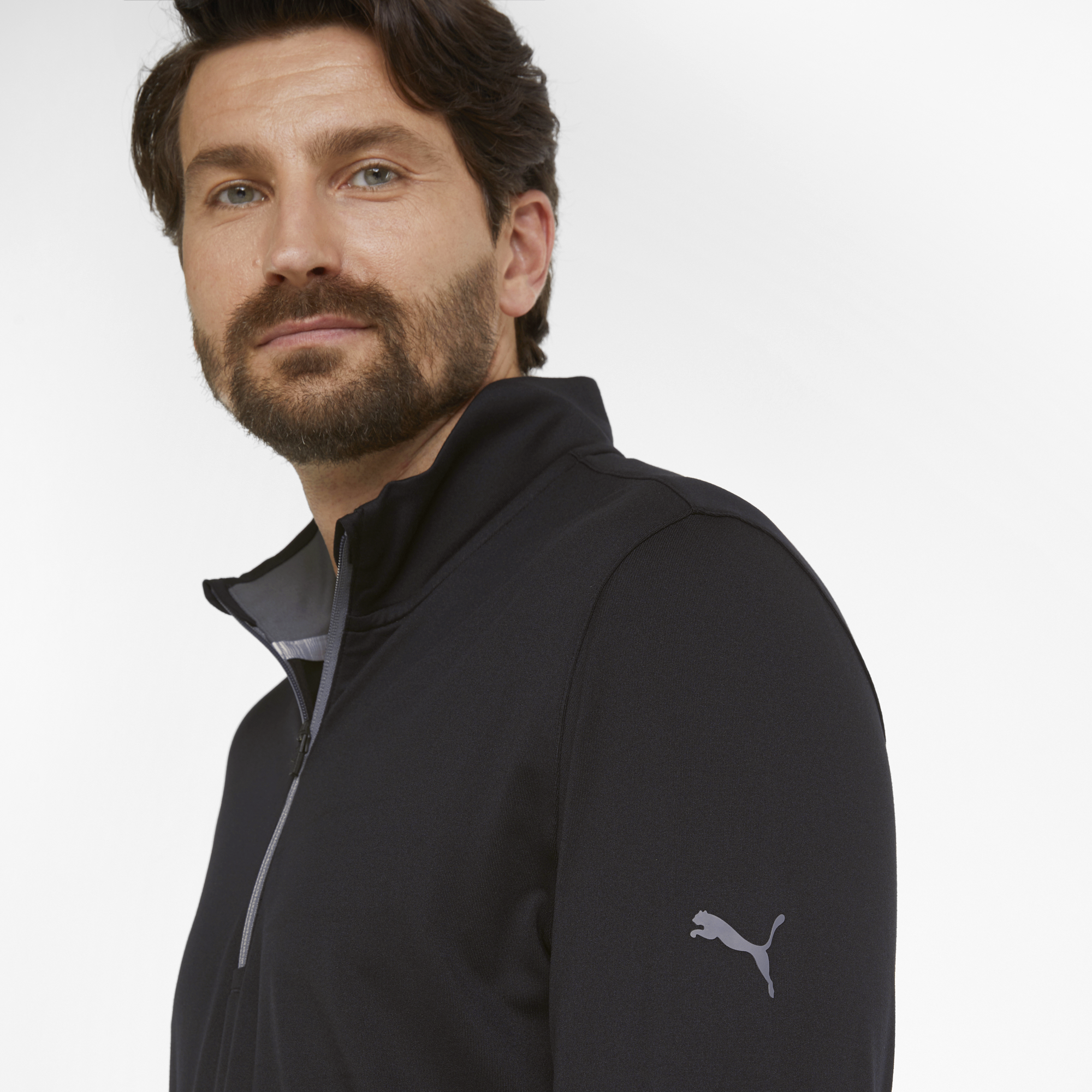 PUMA 599127-01 GAMER 1/4 ZIP - PULOVER MOŠKI - ČRNA BARVA - US XXL - slika 6