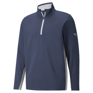 PUMA 599127-03 GAMER 1/4 ZIP - PULOVER MOŠKI - MODRA BARVA - US M