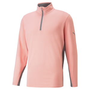 PUMA 599127-41 GAMER 1/4 ZIP - PULOVER MOŠKI - ROZA BARVA - US L