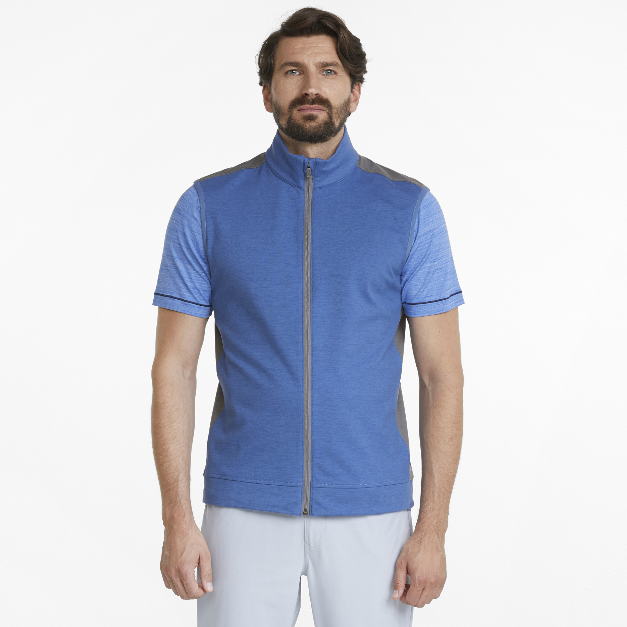 PUMA 599130-07 CLOUDSPUN T7 VEST - PULOVER MOŠKI - SVETLO MODRA BARVA - US L - slika 3