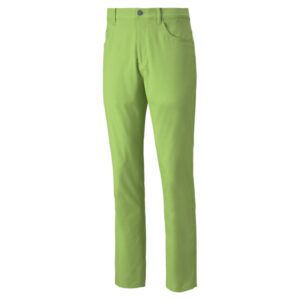 PUMA 599245-17 JACKPOT 5 POCKET PANT - DOLGE HLAČE MOŠKE - ZELENA BARVA - US 30/34