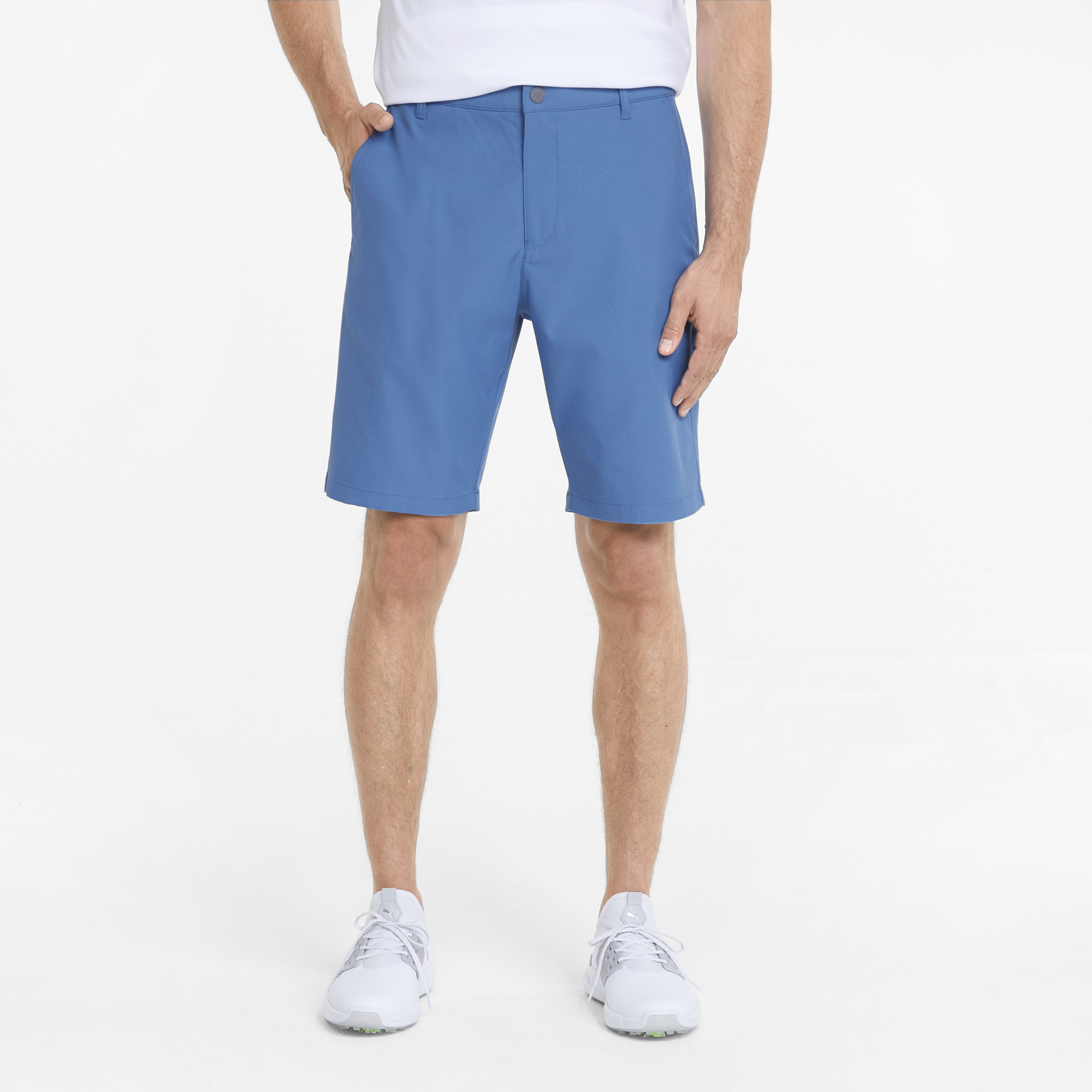PUMA 599246-31 JACKPOT SHORT - KRATKE HLAČE MOŠKE - SVETLO MODRA BARVA - US 30 - slika 3