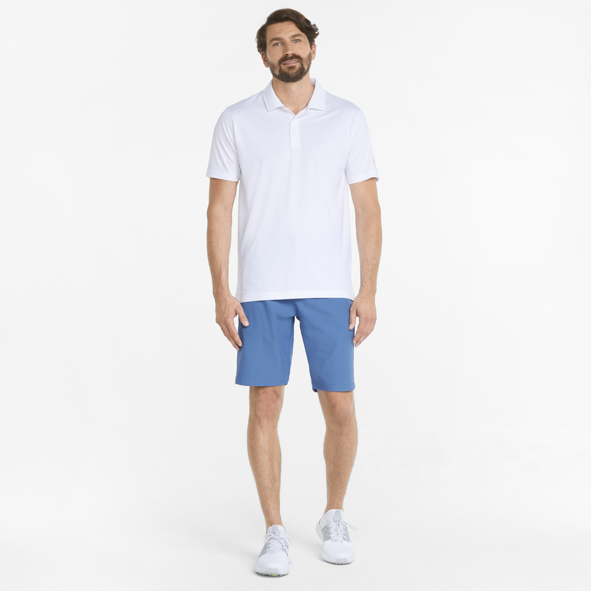 PUMA 599246-31 JACKPOT SHORT - KRATKE HLAČE MOŠKE - SVETLO MODRA BARVA - US 30 - slika 5