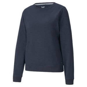 PUMA 599267-04 W CLOUDSPUN CREWNECK - PULOVER ŽENSKI - MODRA BARVA - US L